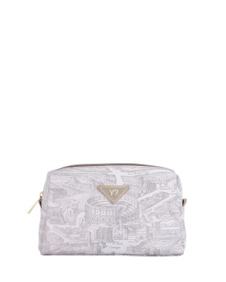 Ynot - Small Nylon Beauty Case with "Città Gum" Print