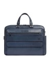 Piquadro - Laptoptasche aus Solm-Leder mit zwei Tragegriffen für 15,6-Zoll-Laptops