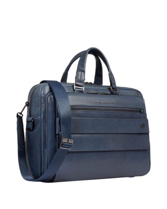 Piquadro - Solm leather briefcase...