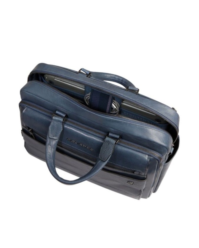 Piquadro - Solm leather briefcase...