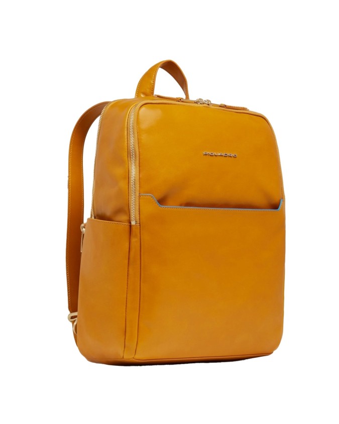  Piquadro – Zaino donna in pelle porta pc 14’’ a due comparti