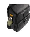 Piquadro - Reisrucksack aus Leder und Stoff Brief mit Platz für einen 15,6-Zoll-Laptop