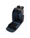 Piquadro - Brief 15.6" Laptop Travel Backpack in Leather and Fabric