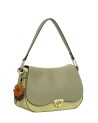 Ynot - Women's Shoulder Bag, Size S, with Straw-Effect Flap, Malindi