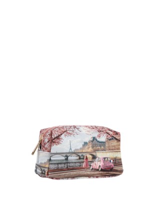 Ynot - Women's XS Beauty Case with "Città" Print by Yesbag