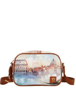 Ynot - Faux Leather Camera Bag with Back Pocket by Yesbag...