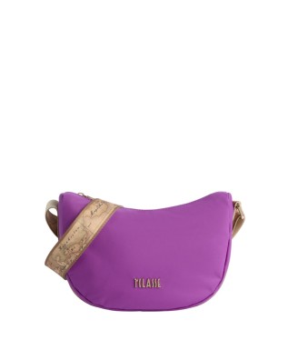 Alviero Martini Prima Classe - Borsa a tracolla mezzaluna piccola in nylon riciclato Ocean Nylon 2