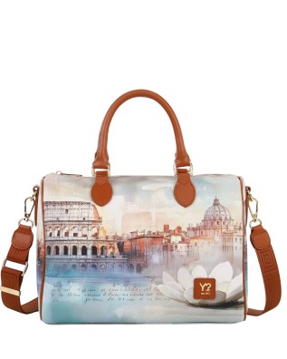  Ynot - Borsa Bauletto in Ecopelle Stampa Città Yesbag 2