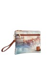 Ynot – Clutch mit Armband und Fronttasche, Größe M, Città-Print, Yesbag