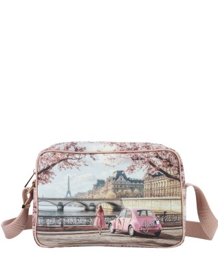  Ynot - Borsa Media Camera Bag in Ecopelle Stampa Città Yesbag