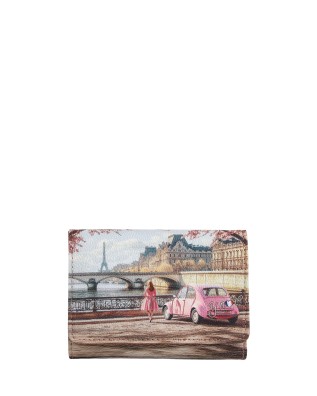 Ynot - Women's Faux Leather Wallet with Flap, "Città"...