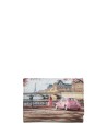 Ynot – Damenbrieftasche mit Klappe aus Kunstleder mit Città-Print von Yesbag