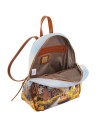 Ynot - Women's Backpack with External Pocket in Faux Leather with City Print by Yesbag