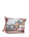 Ynot – Hobo-Tasche, Größe L, aus Kunstleder mit Città-Print, Yesbag