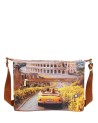 Ynot – Hobo-Tasche, Größe L, aus Kunstleder mit Città-Print, Yesbag