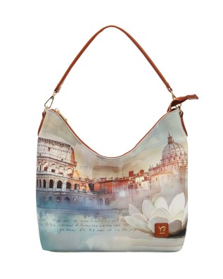 Ynot - Faux Leather Hobo Shoulder Bag with Single Handle,...