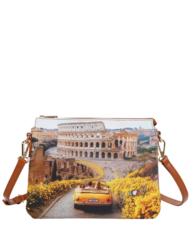 Ynot - Women's Crossbody Bag with Two...