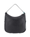 Gabs - Leather Shoulder Bag, Size M, Bull Black, Demet