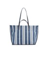 The Bridge - Borsa shopper in pelle e tessuto Luna