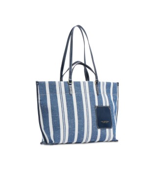  The Bridge - Borsa shopper in pelle e tessuto Luna 2