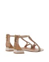 Alviero Martini Prima Classe - Sandali donna in tessuto effetto nappa