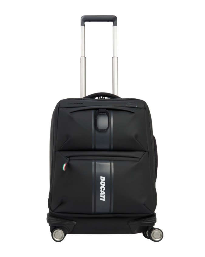  Piquadro - Trolley bagaglio a mano slim in tessuto "Piquadro x