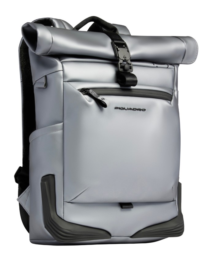  Piquadro - Zaino Roll-Top Porta Pc 15.6'' in Tessuto