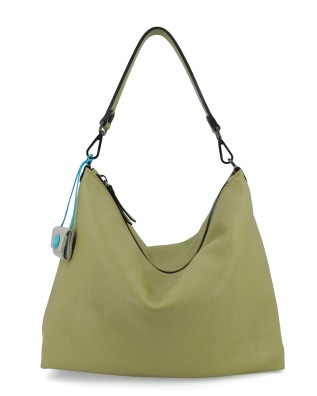 Gabs - Filippa Leather Shoulder Bag, Size L, Bull Black -...