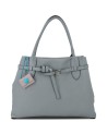 Gabs - Convertible embossed leather shoulder bag with buckle, Size M, Elif
