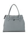 Gabs - Convertible embossed leather shoulder bag with buckle, Size M, Elif