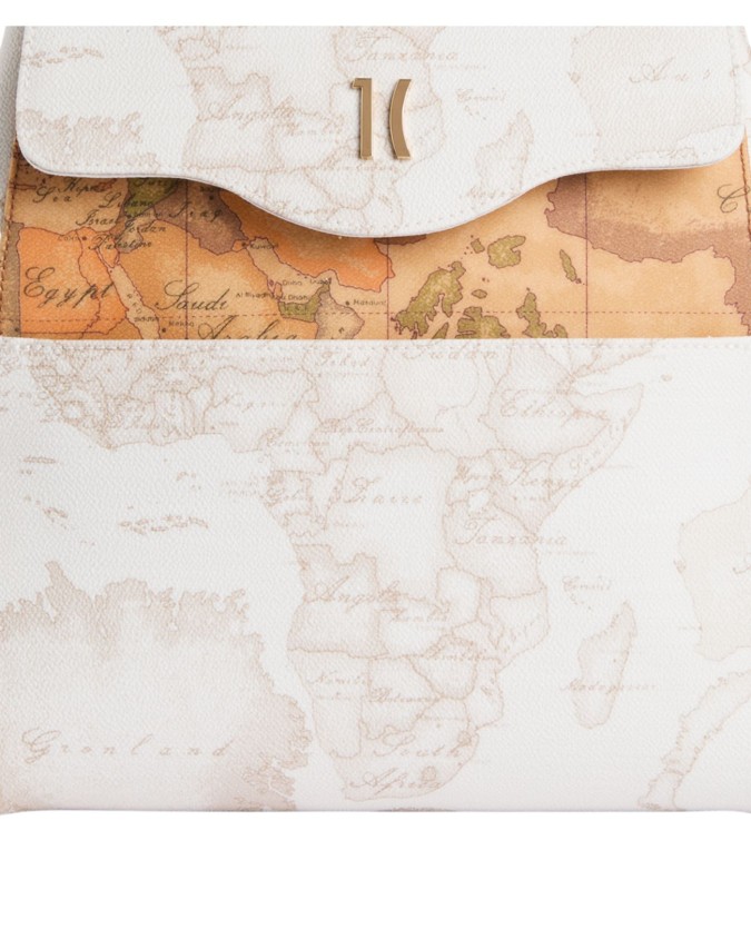 Alviero Martini Prima Classe - Zainetto donna in tessuto Geo White Mix