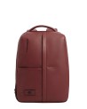 Piquadro - Erweiterbarer Herrenrucksack aus Leder mit Fach für einen 14-Zoll-Laptop