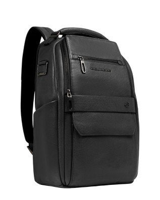  Piquadro - Zaino uomo personalizzabile in pelle porta pc