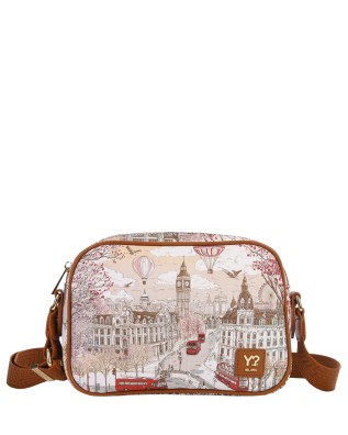 Ynot - Borsa Camera Bag con Tasca Posteriore Stampa Città