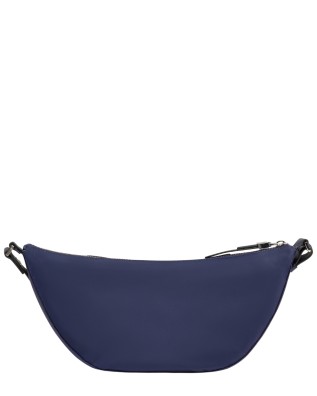  Piquadro - Borsa a tracolla media in pelle e tessuto 2