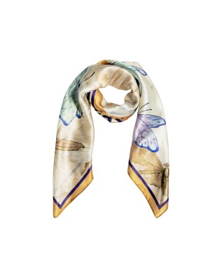 Braccialini - Foulard donna in poliestere stampa farfalle