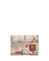 Ynot – Damenbrieftasche mit Klappe aus Kunstleder mit stilisiertem Stadtmotiv von Fashionopoly