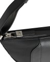 Piquadro - Mittlere Umhängetasche aus Leder und Stoff