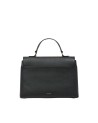 Trussardi - Lederhandtasche mit Klappe und Schulterriemen Cameo