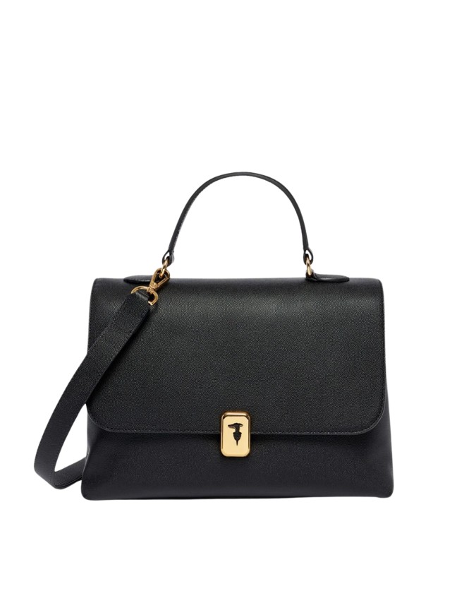 Trussardi - Cameo Leather Clutch with...