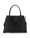 Gabs - Convertible embossed leather shoulder bag with buckle, Size M, Elif