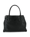 Gabs - Convertible embossed leather shoulder bag with buckle, Size M, Elif