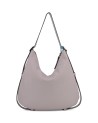 Gabs - Leather Shoulder Bag, Size M, Bull Black, Demet