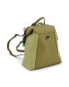 Gabs - Women's Convertible Two-Tone Leather Backpack, Size M, Aria Black
