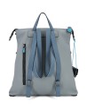 Gabs - Women's Convertible Two-Tone Leather Backpack, Size M, Aria Black