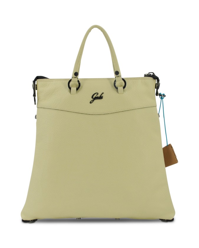 Gabs - Zaino donna in pelle Tg M con tasca Bull Black Yvonne