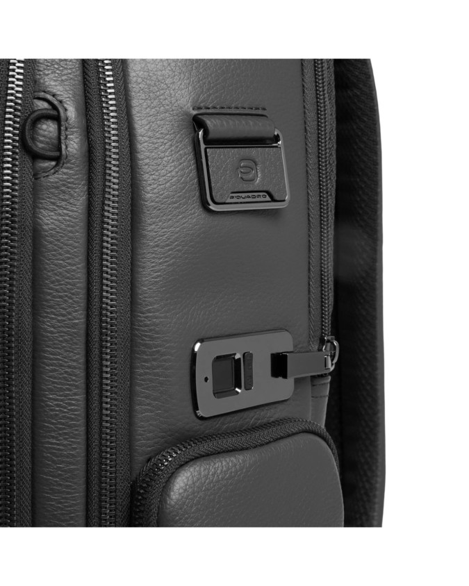  Piquadro - Zaino grande da viaggio in pelle porta pc 15.6'' 3