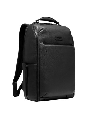  Piquadro - Zaino da viaggio in pelle con chiusura a impronta 2
