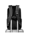 Piquadro - Reisrucksack aus Leder mit Fingerabdruck-Verschluss und Fach für einen 15,6-Zoll-Laptop