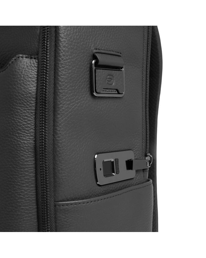 Piquadro - Reisrucksack aus Leder mit...